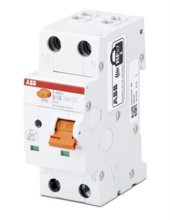 ABB Residual Current Circuit Breaker with Overload Protection, 32A Current Rating, 1-Pole, Type B, AFDD+MCB Range,