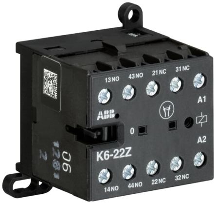 ABB GJH Contactor Relay, 600V dc Coil, 4-Pole, 6 A 690V, 2 NO/2 NC