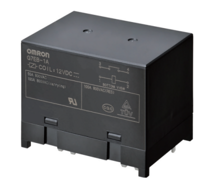 Omron PCB, PCB Non-Latching Relay, 24V dc Coil, 100A, SPST