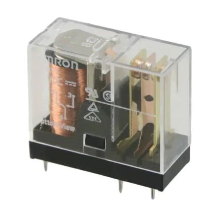 Omron PCB Non-Latching Relay, 220V ac Coil, 16A Switching Current, SPDT