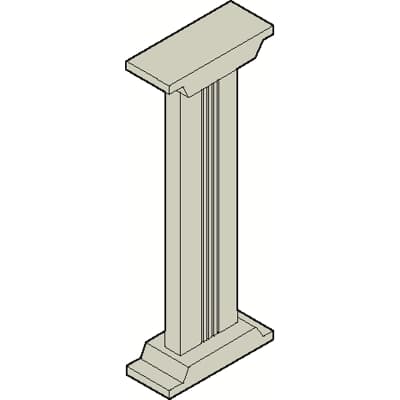 ABB 188 mm Plinth 318 mm 833 mm for use with Enclosure