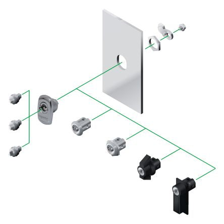 Schneider Electric PanelSeT Series 8 mm Triangular Lock For Use With Spacial S3X