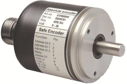 ABB RSA Series Absolute Absolute Encoder 24V dc, Solid Shaft Type, 10 mm Shaft