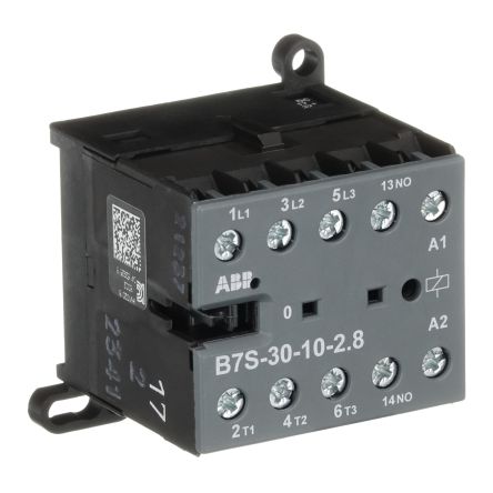 ABB B Contactor, 24V dc Coil, 3-Pole, 20 A, 5.5 kW 32V, 3 NO