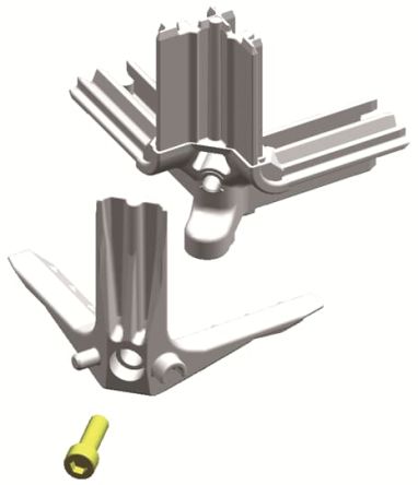 ABB Triline-R Series Metal Corner Profile for Use with Cabinets TriLine 16 mm x 16 mm x 40mm