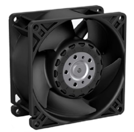 ebm-papst AxiForce 80 Series Axial Fan, 24V dc, 178 m³/h, 25 W, 1.04 A Max 80 mm 80mm 38 mm