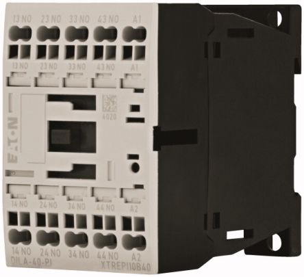 Eaton DILA Contactor Relay, 120V ac Coil, 4-Pole, 0.024 kVA, 4 NO, 690V