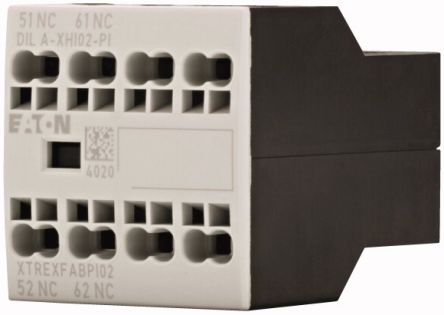 Eaton Auxiliary Contact, 2 Contact, 2 NC, DILA, Front Fixing, 16 A, 199315 DILA-XHI02-PI