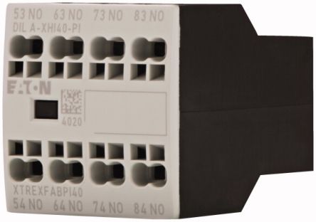 Eaton Auxiliary Contact, 4 Contact, 4 NO, DILA, Front Fixing, 16 A, 199317 DILA-XHI40-PI