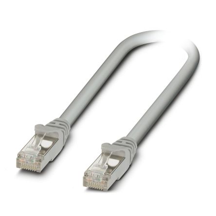Phoenix Contact, 0.5 m Cat5 Ethernet Cable, Grey, S/UTP 8 Screened Low Smoke Zero Halogen Sheath