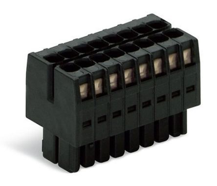 WAGO Pluggable Terminal Block, 20-Contact, 3.5 mm Pitch, 2 Row, 713-1110