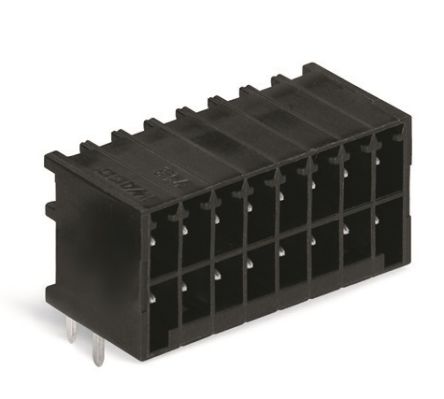 WAGO 713 Series Pluggable Terminal Block, 20-Contact, 3.5 mm Pitch, 2 Row, 713-1430