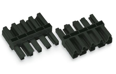 WAGO 770 Series Connector Male/Female Cage Clamp, 5-Pole, 25A, 5-Way, IP20