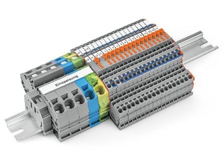 WAGO 821-129 TOPJOB S Set - 821 Series DIN Rail Terminal Block Grey