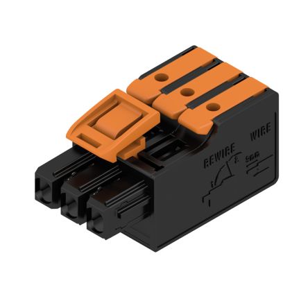 Weidmüller Female PCB Connector Housing, 5 mm Pitch, 3 Way, 1 Row Straight