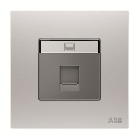 ABB AM33344-ST Series Ethernet Connector Female, Flush, Cat6 UTP Shield Straight 1 Port