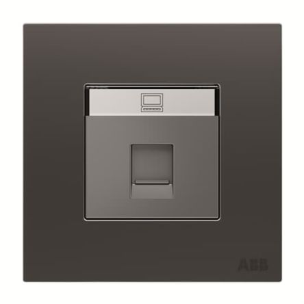 ABB AM33344-SB Series Ethernet Connector Female, Flush, Cat6 UTP Shield Straight 1 Port