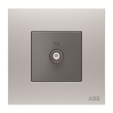 ABB M Connector Female 1 Outlet TV Aerial Connector, Flush