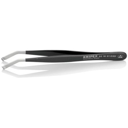 Knipex 120mm Stainless Steel Smooth ESD Safe Tweezer