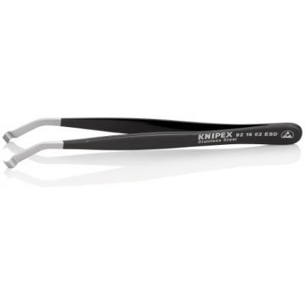Knipex 120mm Stainless Steel Angled ESD Safe Tweezer