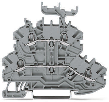 WAGO 2000-2231 Feed Through Terminal Block Grey, 1mm², 2-Level, Cage Clamp, IECEx, ATEX