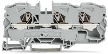 WAGO 2010-1301 Feed Through Terminal Block Grey, 10mm², 1-Level, Cage Clamp, ATEX, IECEx