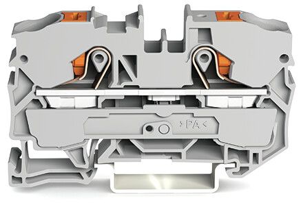 WAGO 2210-1201 Feed Through Terminal Block Grey, 10mm², 1-Level, Cage Clamp, ATEX, IECEx