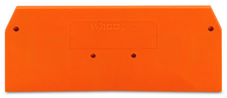 WAGO 280 Series End & Intermediate Plate for Use with 280 Series Terminal Blocks