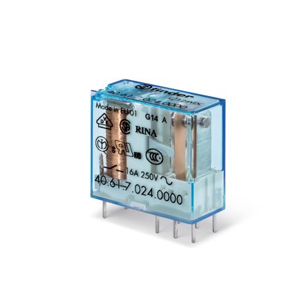 Finder PCB Power Relay Module, 14V dc Coil, 16A Switching Current, SPDT