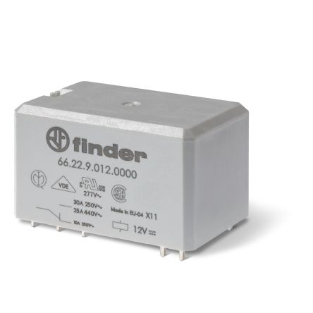 Finder PCB Relay, 110V ac Coil, 30A Switching Current, 2 NO