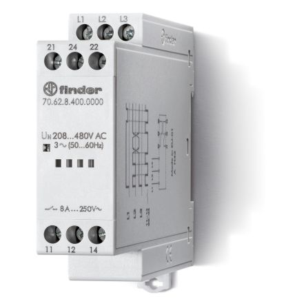 Finder Monitoring Relay, 3 Phase