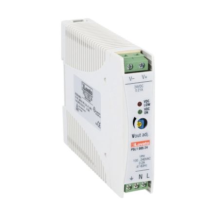Lovato PSL1 DIN Rail DIN Rail Power Supply 375V ac AC Input 24V dc, 210 mA Output DC 5 W