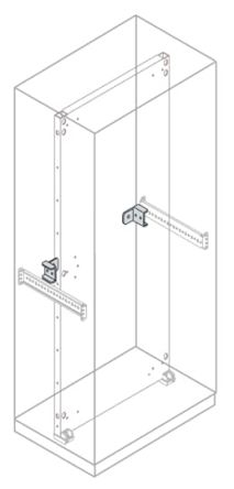 ABB IS2-EA2115 Series Galvanised Steel Accessory Kit for Use with IS2 Enclosures 105 mm x 105 mm x 105mm