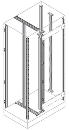 ABB AM2 Series Galvanised Steel Enclosure Profile, 450mm W, 450 mm H, 1.8 m L For Use With IS2 Enclosures