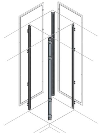 ABB AM2 Series Galvanised Steel Enclosure Profile, 46.9mm W, 46.9 mm H, 1.8 m L For Use With IS2 Enclosures