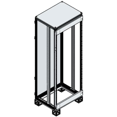 ABB AM2 Series Sheet Steel Metal 1-Door Floor Standing Enclosure, Opaque Door, IP65 840 mm, 810 mm 2111.5 mm