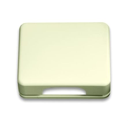 ABB White 1 Gang Plastic Cover Plate