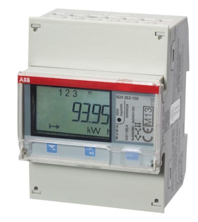 ABB 3 Phase LCD Energy Meter, Type Digital