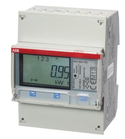 ABB 3 Phase LCD Energy Meter, Type Digital