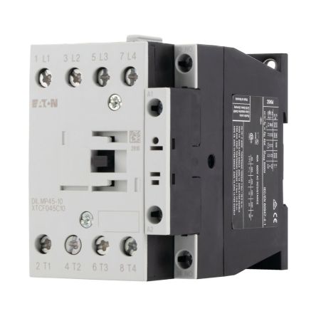 Eaton DILMP Contactor, 230V Coil, 4-Pole, 45 A, 14 kW, 1 NO, 230V ac