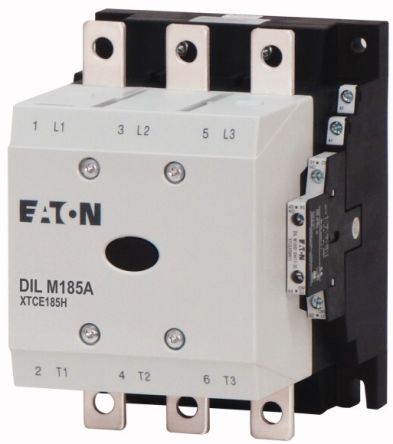 Eaton DILM Contactor, 24V Coil, 3-Pole, 90 kW 24V dc, 27 V dc, 2 NO/2 NC, 27V dc