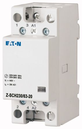 Eaton DILM Installation Contactor, 230V ac Coil, 3-Pole, 63 A, 2 NO, 440V