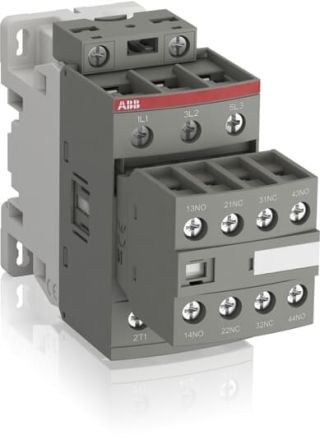 ABB 1SBL2 Contactor, 100V, 250 V Coil, 3-Pole, 50 A, 15 kW 100V, 250 V, 5 NO/2 NC, 690V