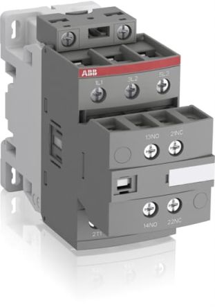 ABB 1SBL2 Contactor, 250V dc, 500 V dc Coil, 3-Pole, 50 A, 18.5 kW 250V dc, 500 V dc, 4 NO/1 NC, 690V