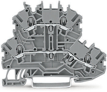 WAGO 2000-2201 DIN Rail Terminal Block Grey, 1mm², 2-Level, Cage Clamp, ATEX, IECEx