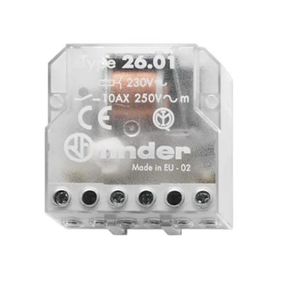 Finder Panel Power Relay, 12V ac Coil, 10A Switching Current, 1 NO