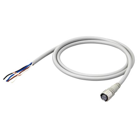 Omron Female 4 way Straight to Unterminated Sensor Actuator Cable, 5 m