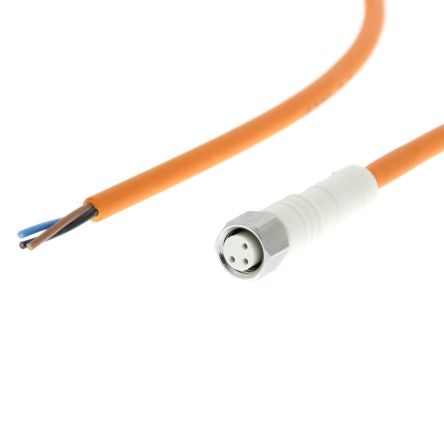 Omron Female 3 way Straight to Unterminated Sensor Actuator Cable, 5 m