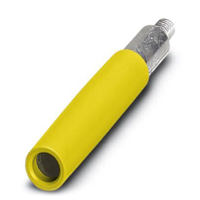 Phoenix Contact Yellow Female Test Connector Adapter With Brass contacts