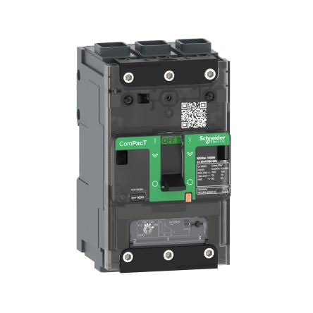 Schneider Electric, ComPact NSX, ComPacT NSXmB Molded Case Circuit Breaker 3-Pole 16A, Breaking Capacity 25 kA